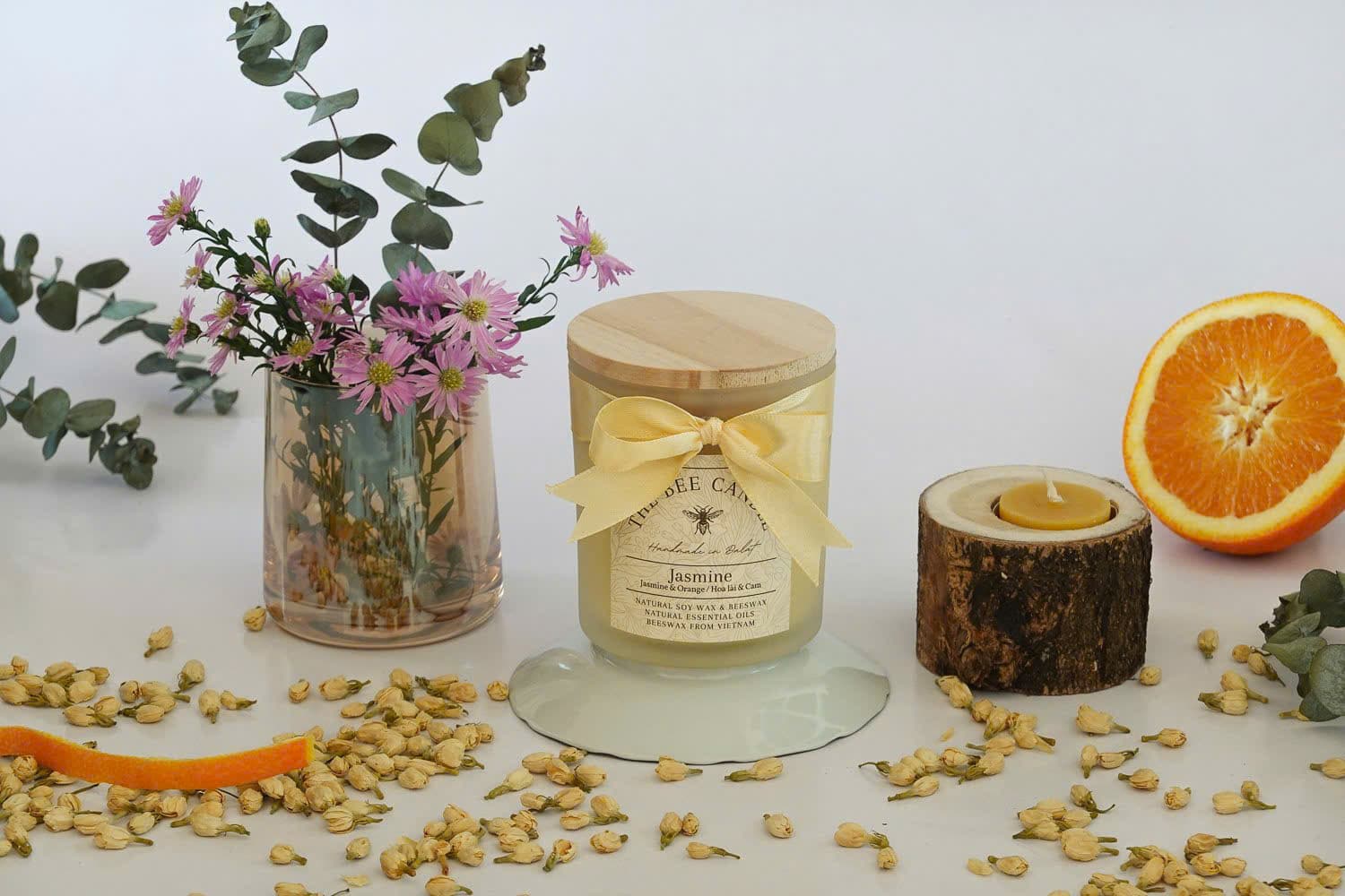 Nến sáp gỗ nhỏ 210ml